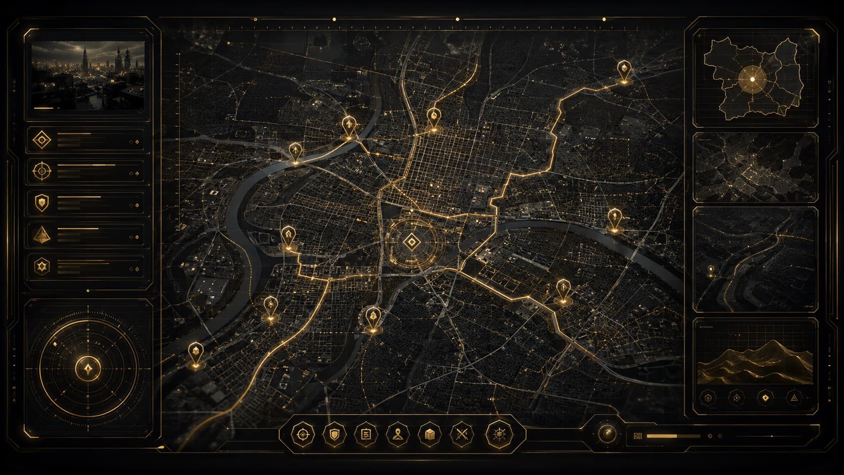 Tactical Canton map HUD
